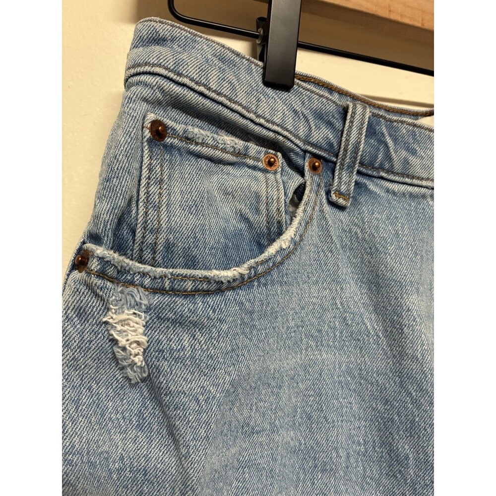 Abercrombie & Fitch Ultra High Rise Kick Flare Jean 29/8s Distressed Light Wash - Picture 4 of 14